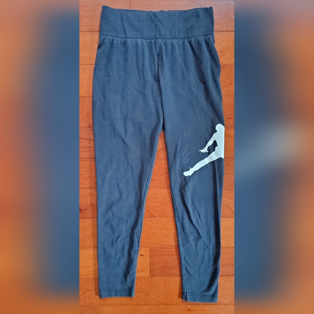 Jordan Black Leggings Big Girls Size M